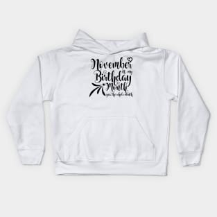 November Birthday Kids Hoodie